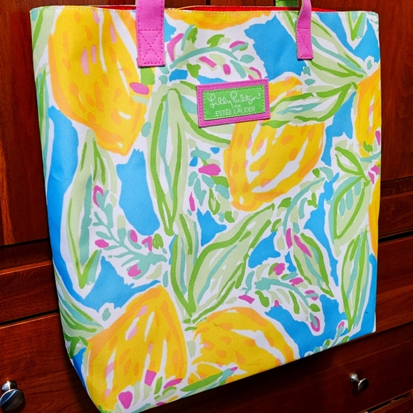 Lilly Pulitzer Bags Lilly Pulitzer Tote An Estee Lauder Colab Large Tote Poshmark